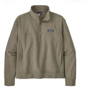 Patagonia W's Ahnya Pullover Sage Green Quarter-Zip Fleece